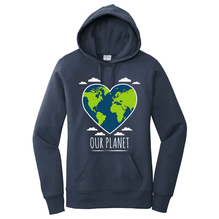 Earth Day Love Our Planet Climate Change Awareness Women's Pullover Hoodie