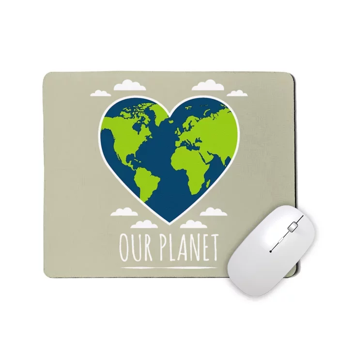 Earth Day Love Our Planet Climate Change Awareness Mousepad