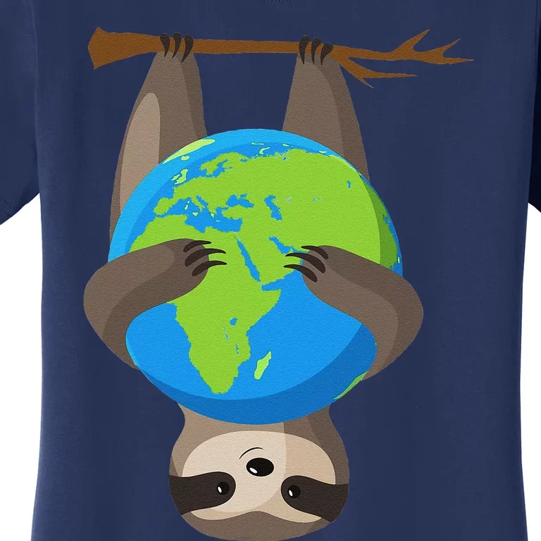 Earth Day Love The Earth Sloth Environmentalist Ecology Women's T-Shirt