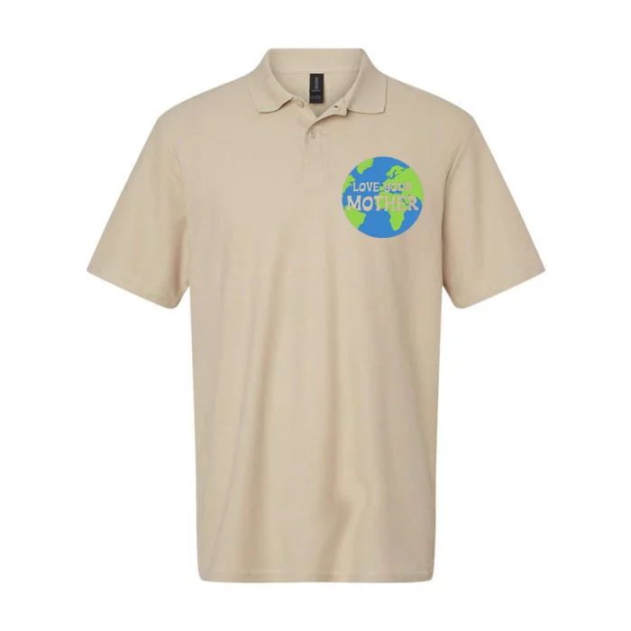 Earth Day Love Your Mother Softstyle Adult Sport Polo