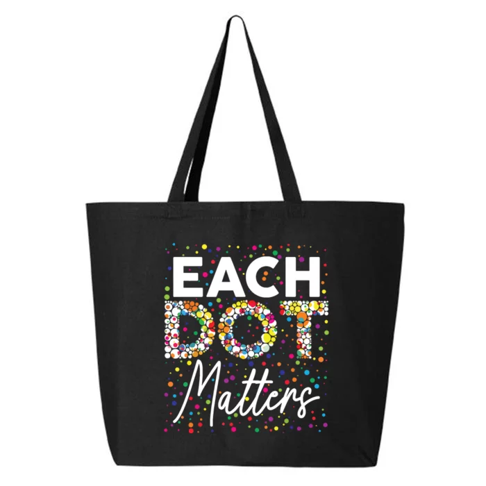 Each Dot Matters Polka Dot Lover Happy Dot Day 25L Jumbo Tote