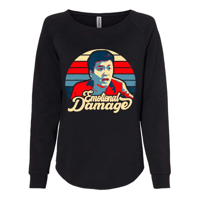 Emotional Damage Meme Funny Asian Guy Retro Hope Sunset Womens California Wash Sweatshirt