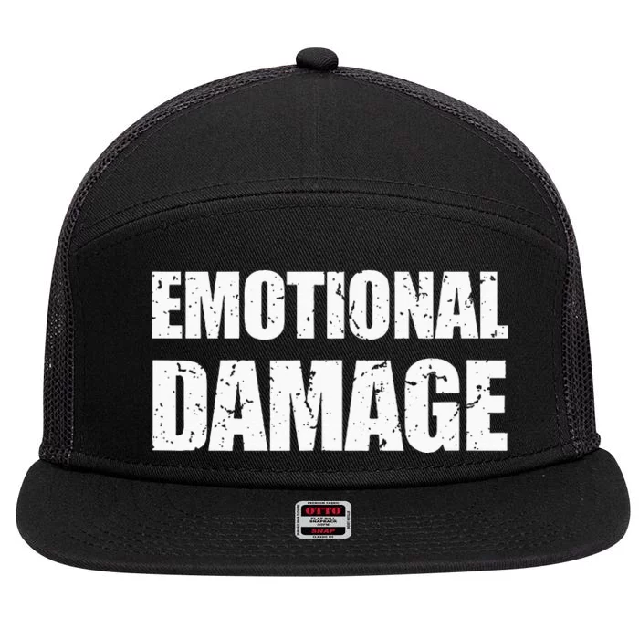 Emotional Damage Meme 7 Panel Mesh Trucker Snapback Hat