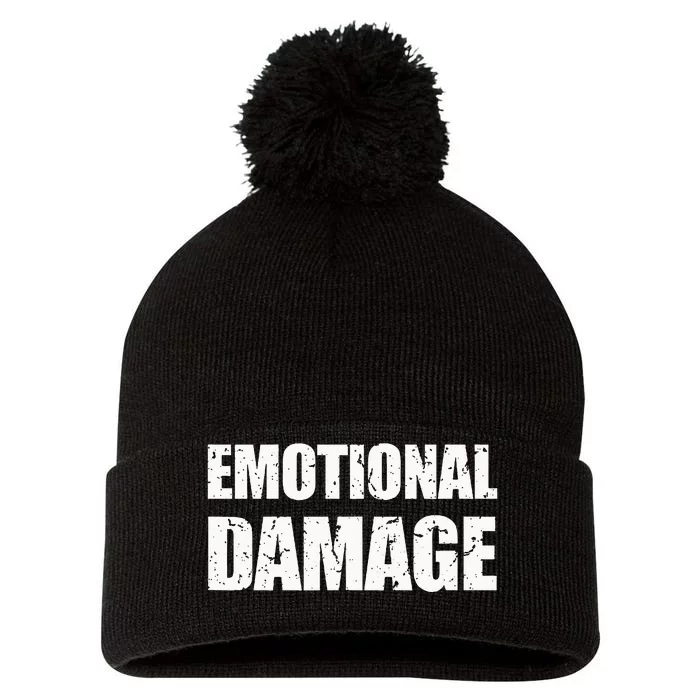 Emotional Damage Meme Pom Pom 12in Knit Beanie