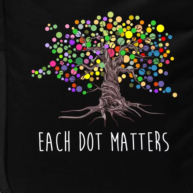 Each Dot Matters Colorful Unity Tree Impact Tech Backpack