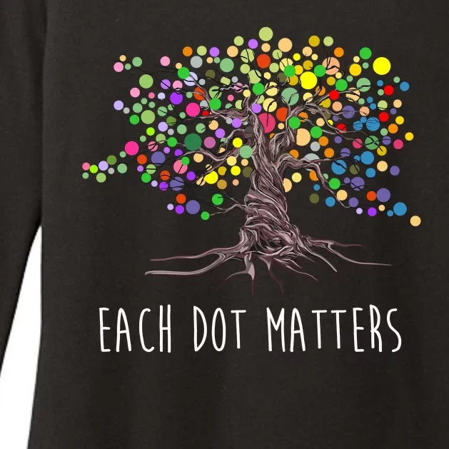 Each Dot Matters Colorful Unity Tree Womens CVC Long Sleeve Shirt