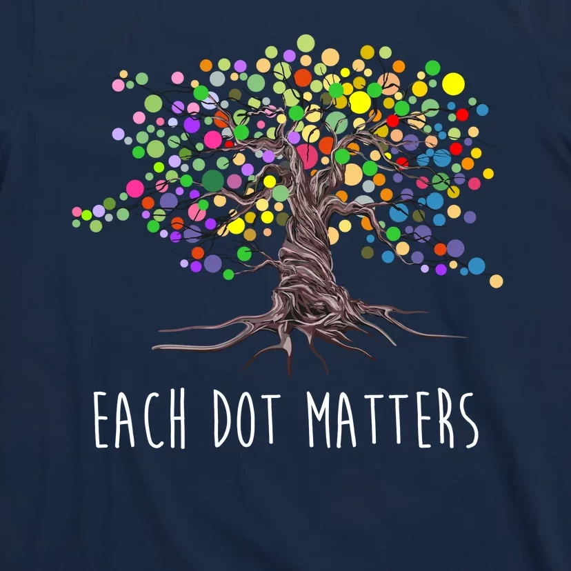 Each Dot Matters Colorful Unity Tree T-Shirt