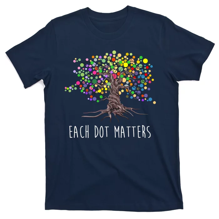 Each Dot Matters Colorful Unity Tree T-Shirt