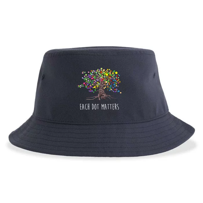 Each Dot Matters Colorful Unity Tree Sustainable Bucket Hat