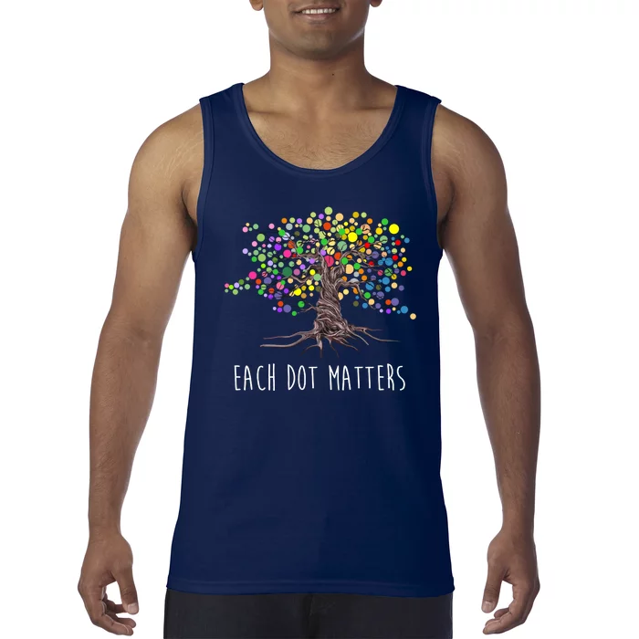 Each Dot Matters Colorful Unity Tree Tank Top