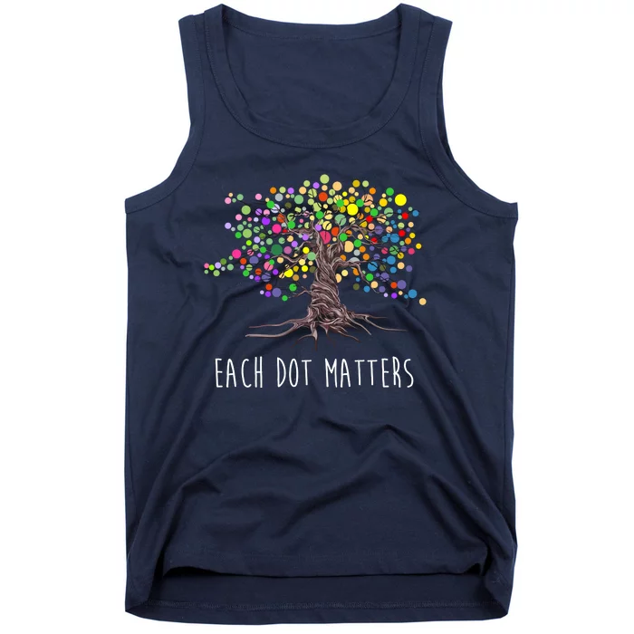 Each Dot Matters Colorful Unity Tree Tank Top