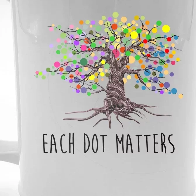 Each Dot Matters Colorful Unity Tree Front & Back Beer Stein