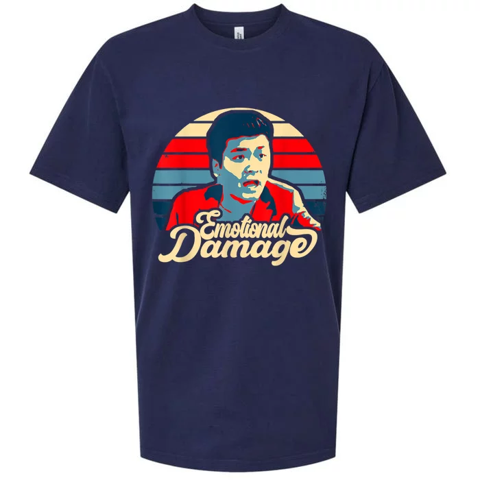 Emotional Damage Meme Funny Asian Guy Retro Hope Sunset Sueded Cloud Jersey T-Shirt