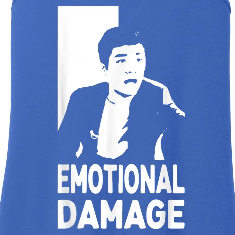 Emotional Damage Meme Asian Guy Cute Funny Quote Ladies Essential Tank