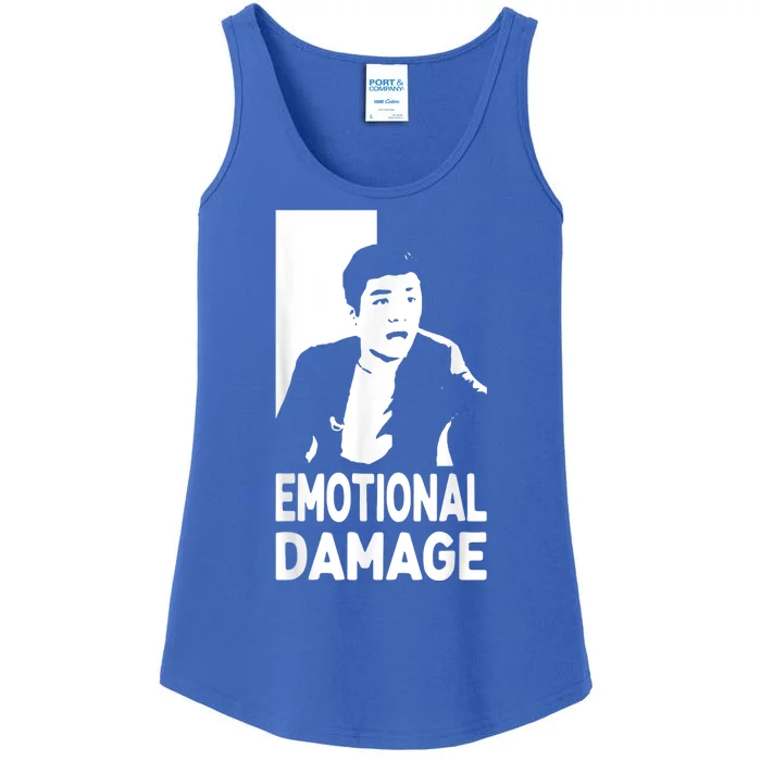 Emotional Damage Meme Asian Guy Cute Funny Quote Ladies Essential Tank