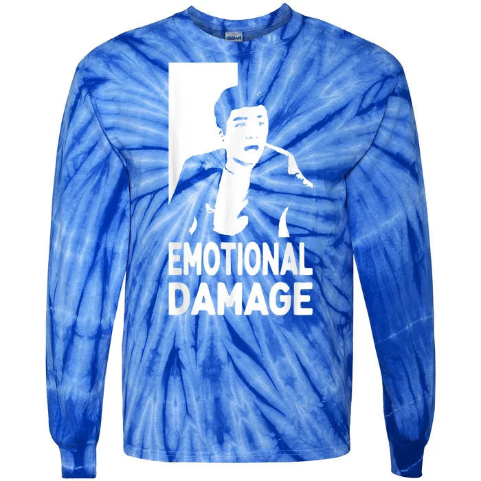 Emotional Damage Meme Asian Guy Cute Funny Quote Tie-Dye Long Sleeve Shirt