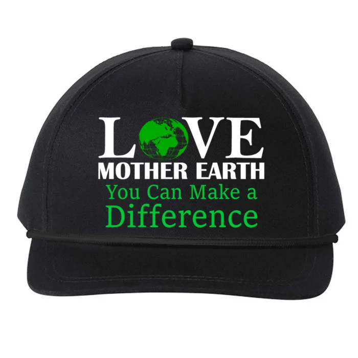 Earth Day Mother Earth Environtal Awareness Gift Snapback Five-Panel Rope Hat