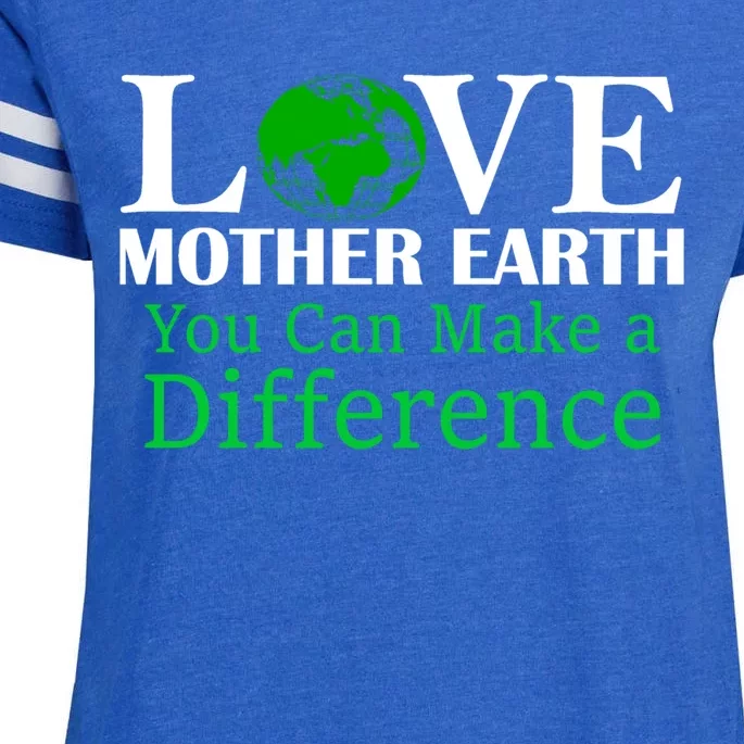 Earth Day Mother Earth Environtal Awareness Gift Enza Ladies Jersey Football T-Shirt