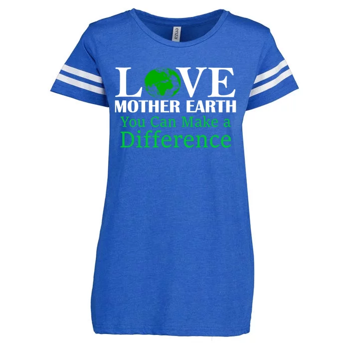 Earth Day Mother Earth Environtal Awareness Gift Enza Ladies Jersey Football T-Shirt