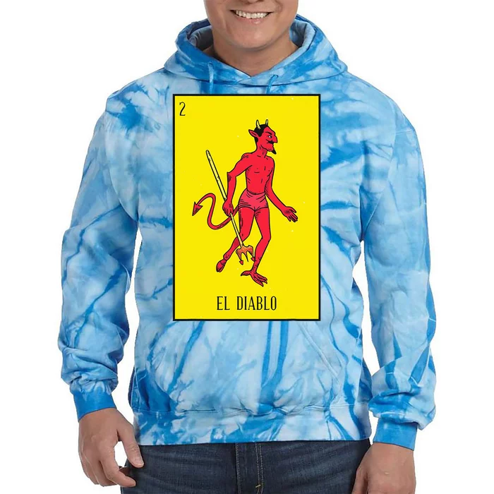 El Diablo Mexican Lottery Culture Tie Dye Hoodie