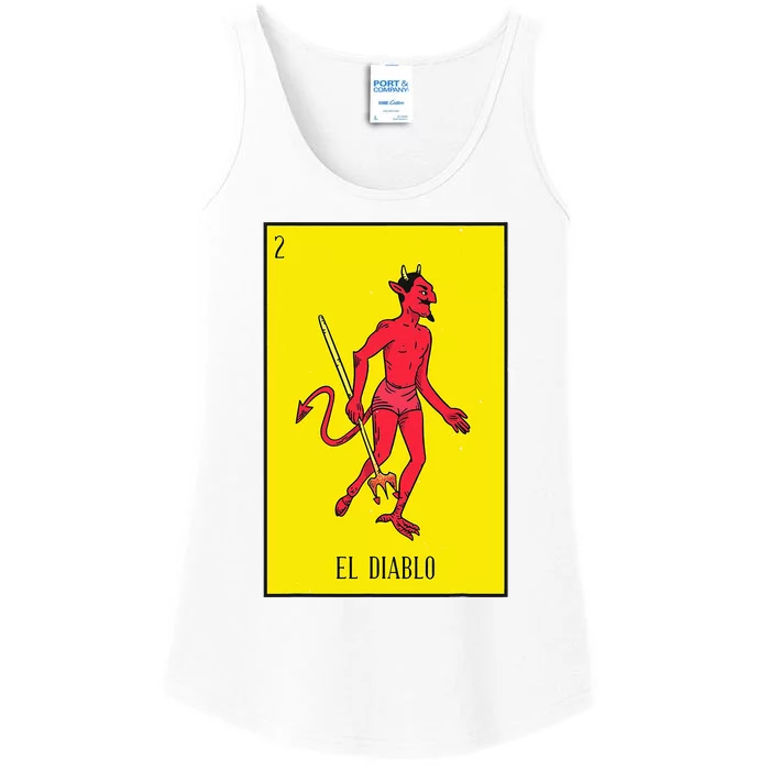 El Diablo Mexican Lottery Culture Ladies Essential Tank