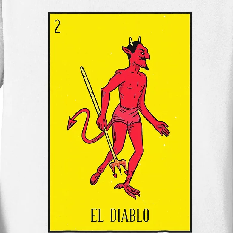 El Diablo Mexican Lottery Culture Kids Long Sleeve Shirt