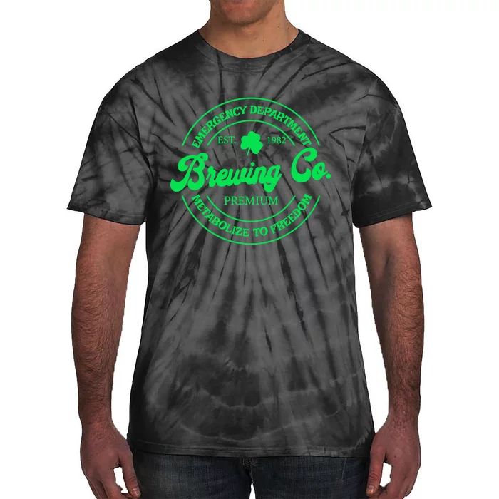 Emergency Department Metabolize To Freedom St Patricks Day Tie-Dye T-Shirt