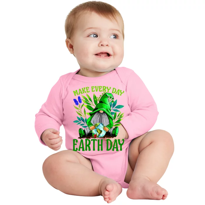 Earth Day Make Earth Day Every Day Baby Long Sleeve Bodysuit