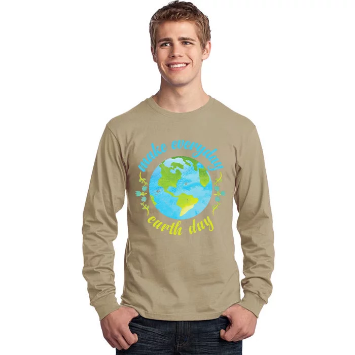 Earth Day Make Everday Earth Day Mother Earth Planet Tall Long Sleeve T-Shirt