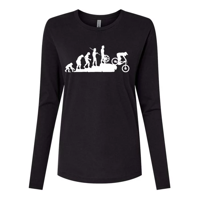 Evolution Downhill Mountain Bike Biking Womens Cotton Relaxed Long Sleeve T-Shirt