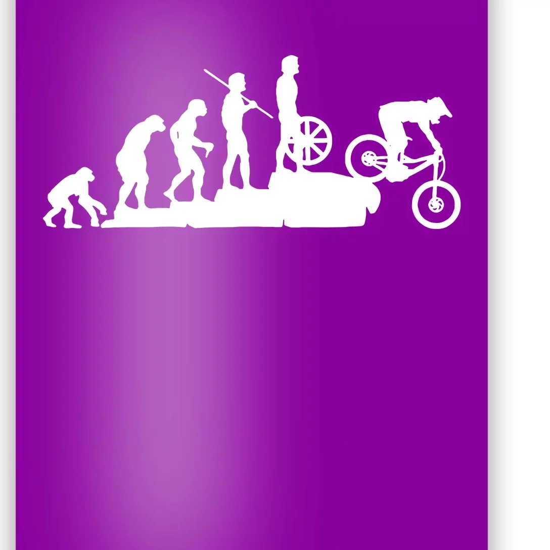 Evolution Downhill Mountain Bike Biking Poster