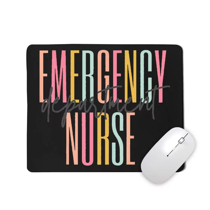 Emergency Department Nurse Technician ER Nurse Life Mousepad