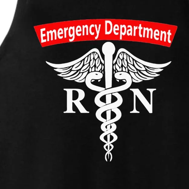 Emergency Department Nursing ER Registered Nurse RN Caduceus Ladies Tri-Blend Wicking Tank