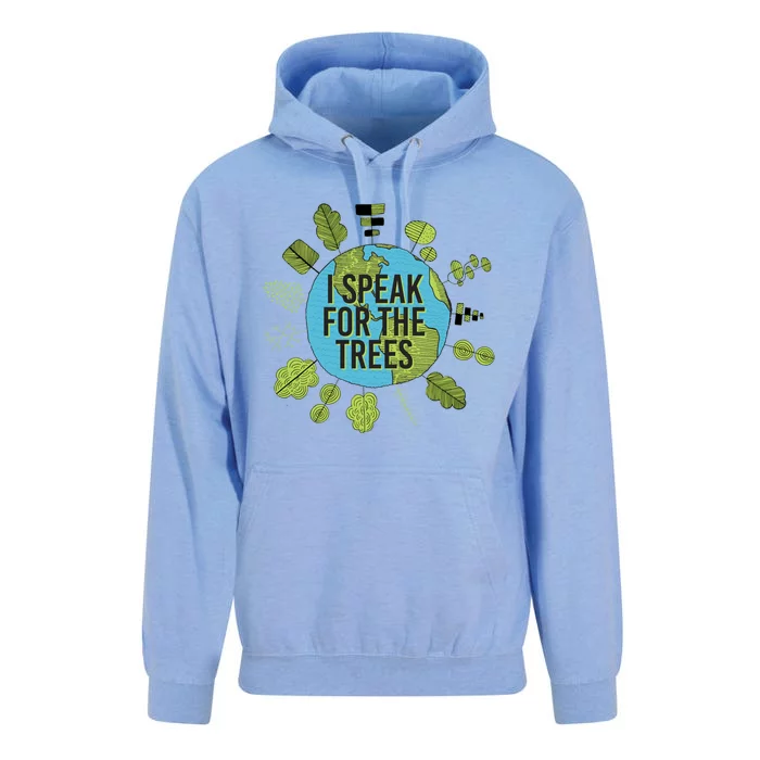 Earth Day Nature Environtalist Outfit Speak For The Trees Meaningful Gift Unisex Surf Hoodie