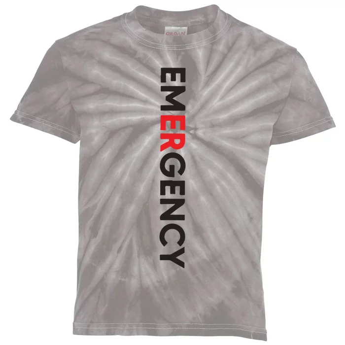 Emergency Department Nurse ER Nurse Kids Tie-Dye T-Shirt