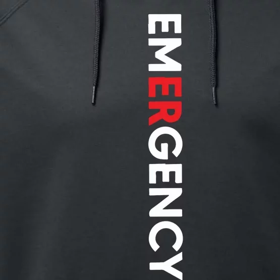 Emergency Department Nurse ER Nurse Performance Fleece Hoodie