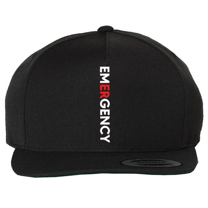 Emergency Department Nurse ER Nurse Wool Snapback Cap