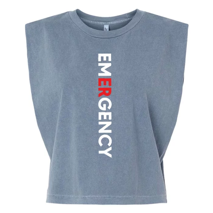 Emergency Department Nurse ER Nurse Garment-Dyed Women's Muscle Tee