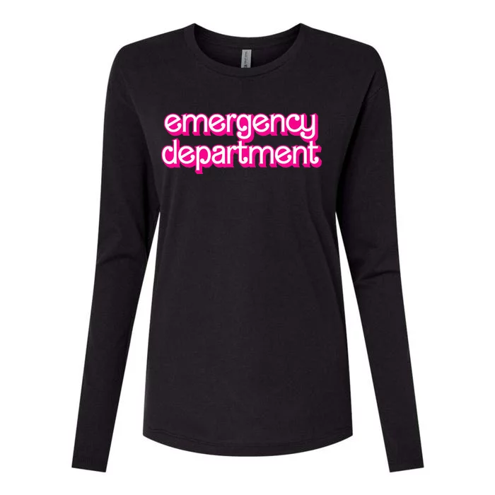 Emergency Department Nurses Er Doctor Womens Cotton Relaxed Long Sleeve T-Shirt