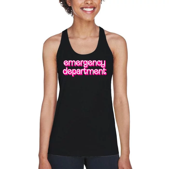 Emergency Department Nurses Er Doctor Women's Racerback Tank