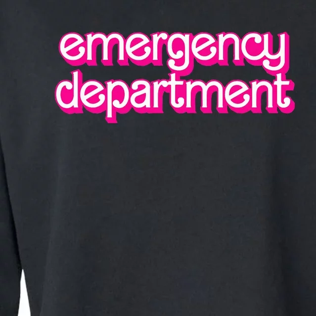 Emergency Department Nurses Er Doctor Cropped Pullover Crew