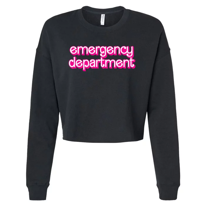 Emergency Department Nurses Er Doctor Cropped Pullover Crew