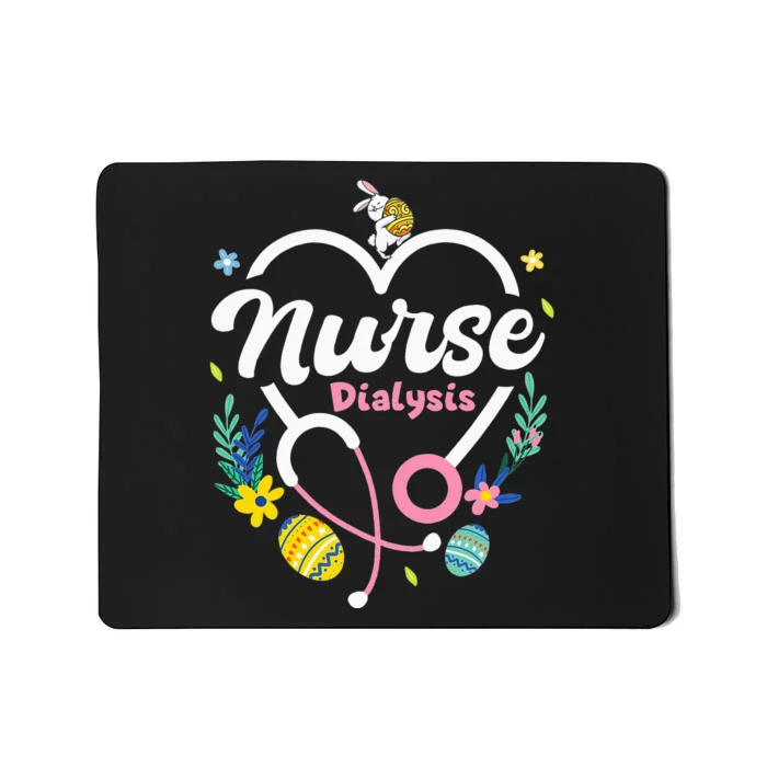 Easter Dialysis Nurse Bunny Easter Egg Stethoscope Nurse Mousepad