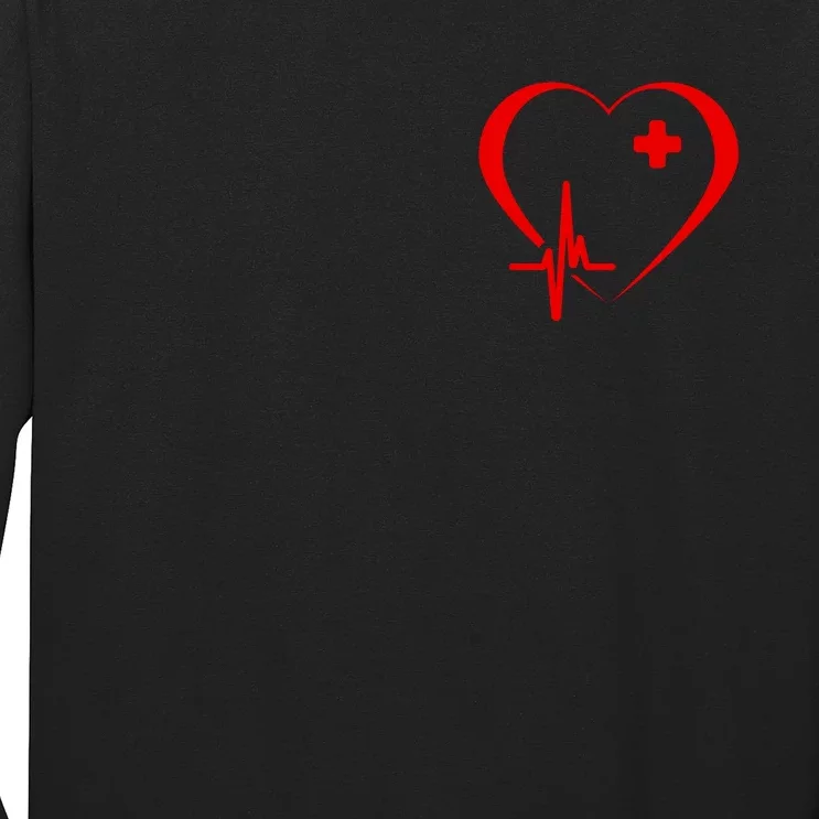 Emergency Department Nurse Front & Back Long Sleeve Shirt