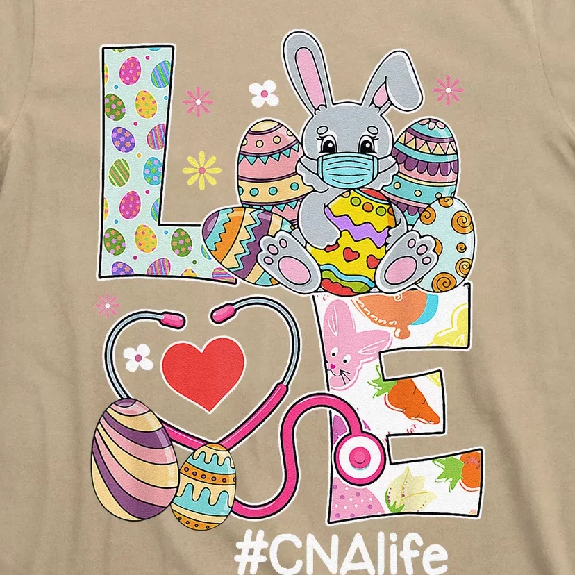 Easter Day Nurse LOVE Bunnies Stethoscope CNA Life T-Shirt