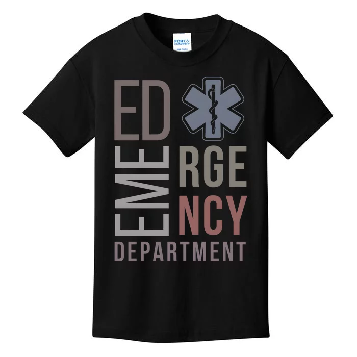 Emergency Department Nurse Nursing Health Care Kids T-Shirt