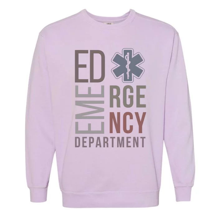 Emergency Department Nurse Nursing Health Care Garment-Dyed Sweatshirt