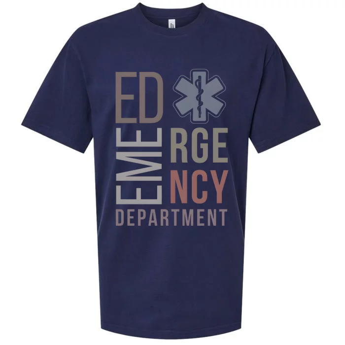 Emergency Department Nurse Nursing Health Care Sueded Cloud Jersey T-Shirt