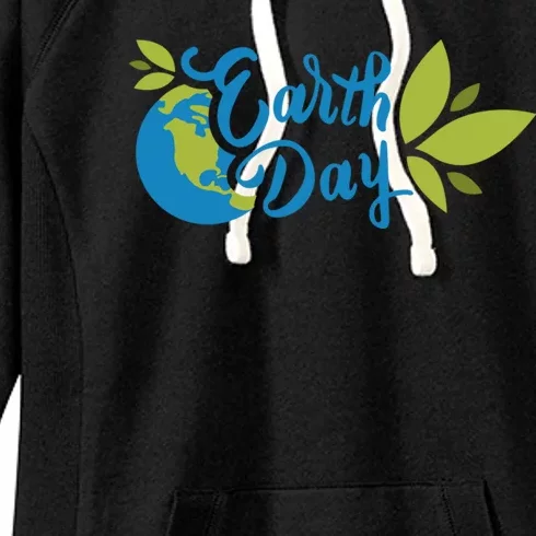 Earth Day Nature Awareness Women's Fleece Hoodie