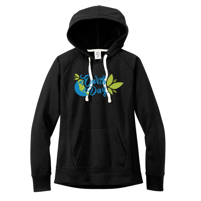 Earth Day Nature Awareness Women's Fleece Hoodie